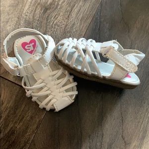 Stride rite white sandals size 2
